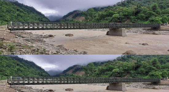 40m + 40m Bailey Bridge in Dawki, Meghalaya